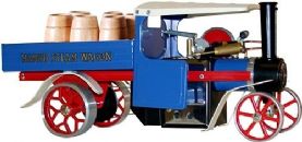 Mamod Steam Wagon - Blue with barrels